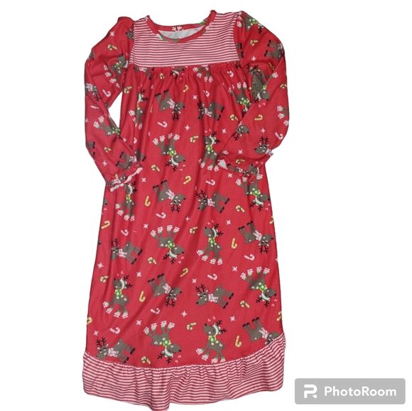 Jumping Beans Christmas Holiday Seasonal Night Gown Size 6x Flame Resistant - Picture 1 of 6